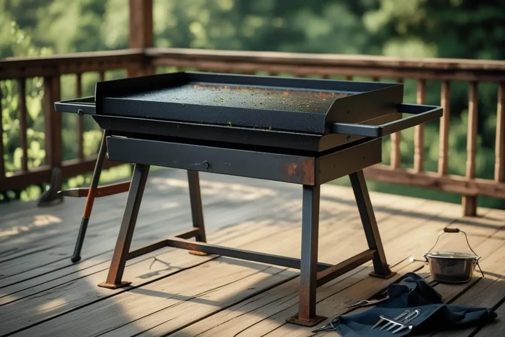 Cleaning blackstone table top griddle