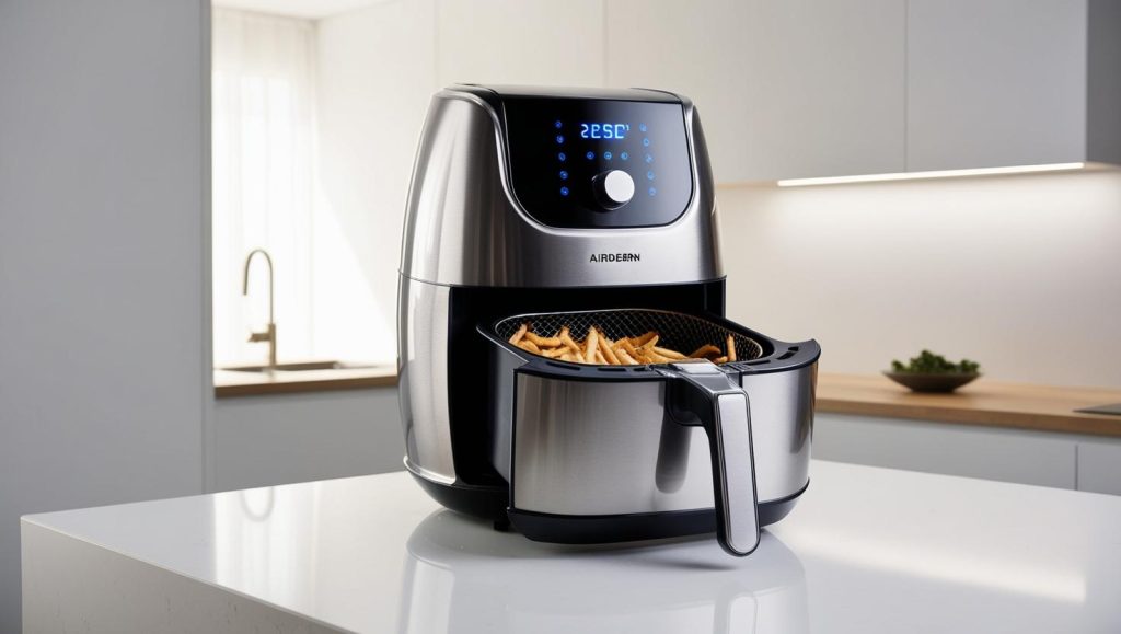 modern air fryer in modern kitchen